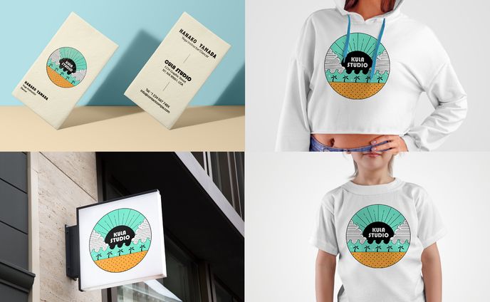 フラダンススタジオへのロゴ提案