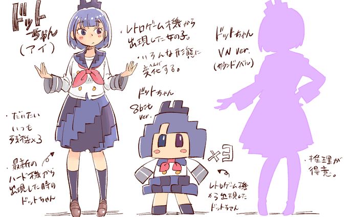 ドットちゃん設定（オリジナルキャラクター）