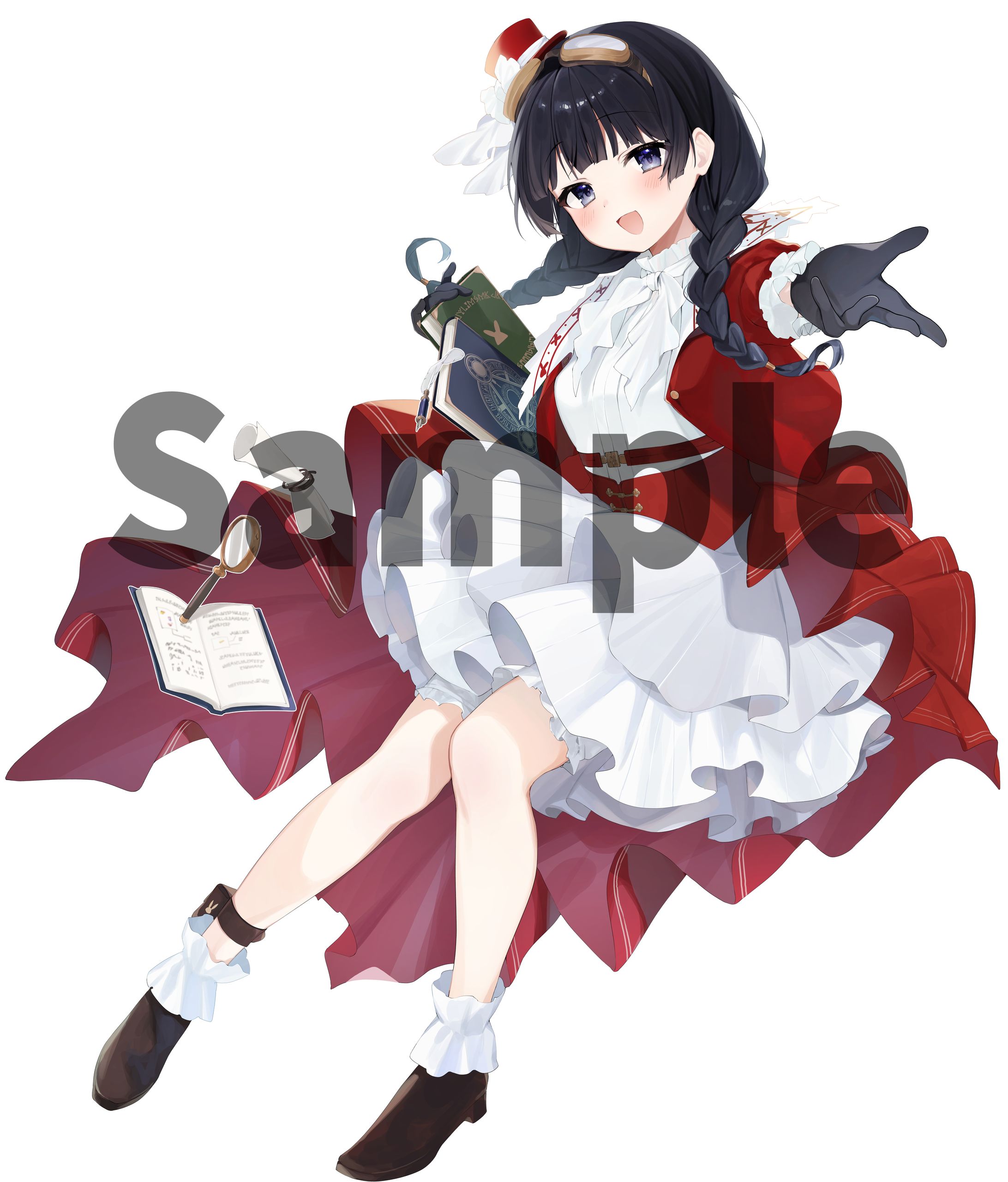 月ノ美兎様フラワースタンド用パネルイラスト-1
