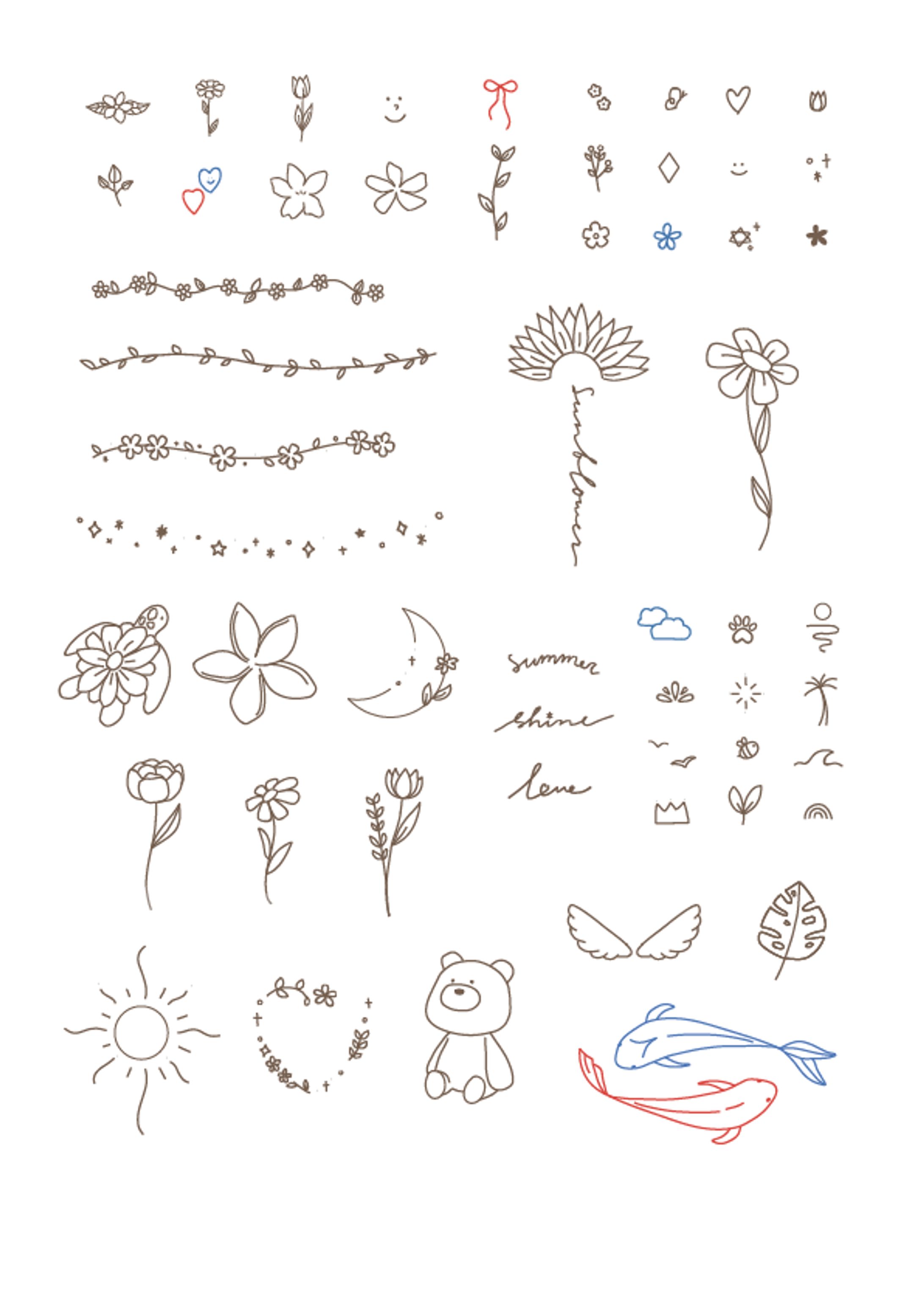 タトゥーシールイラスト・デザイン-1