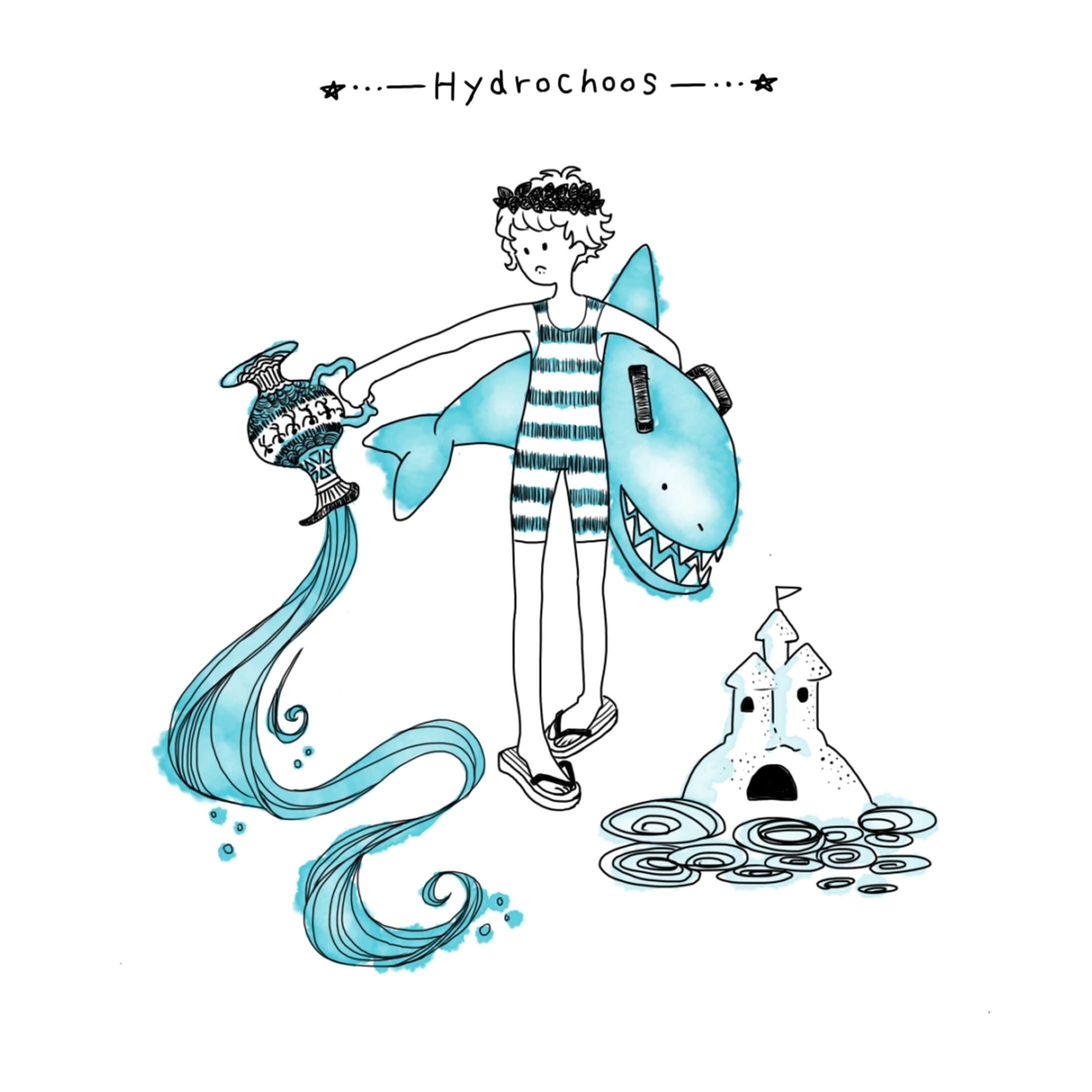 星座イラスト／水瓶座-1