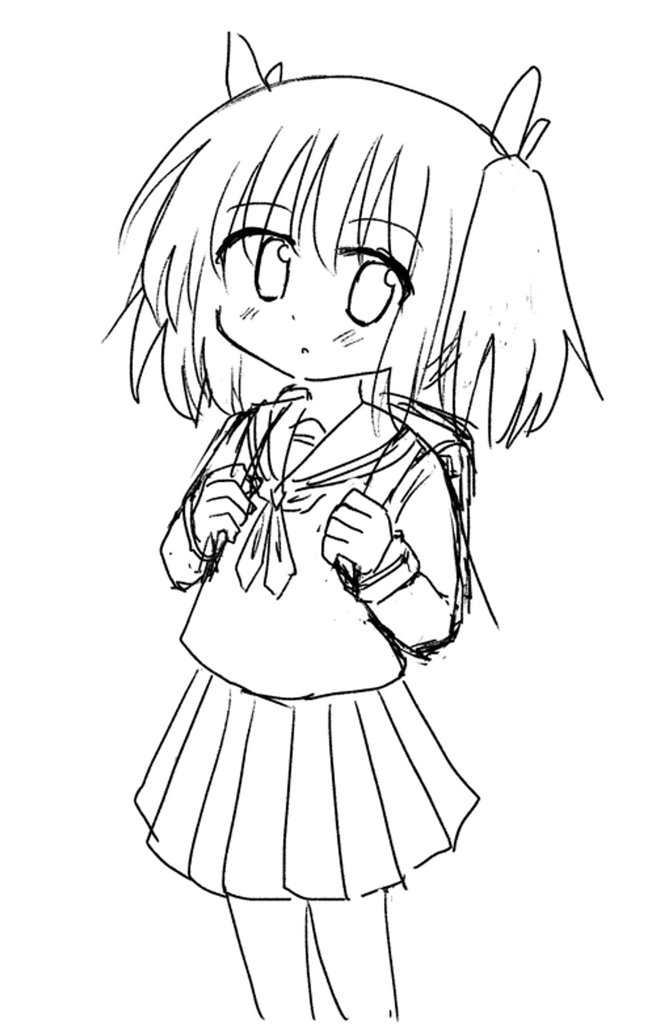 小学生女子落書き-1