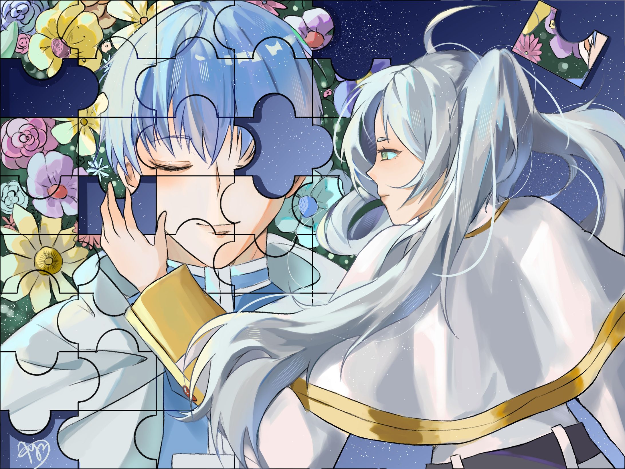 Frieren & Himmel fanart-1