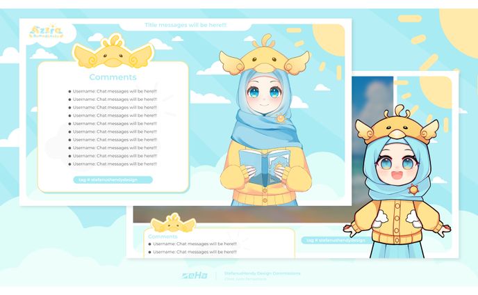 Overlay Azzra Ramadhania (Chat & Gaming)