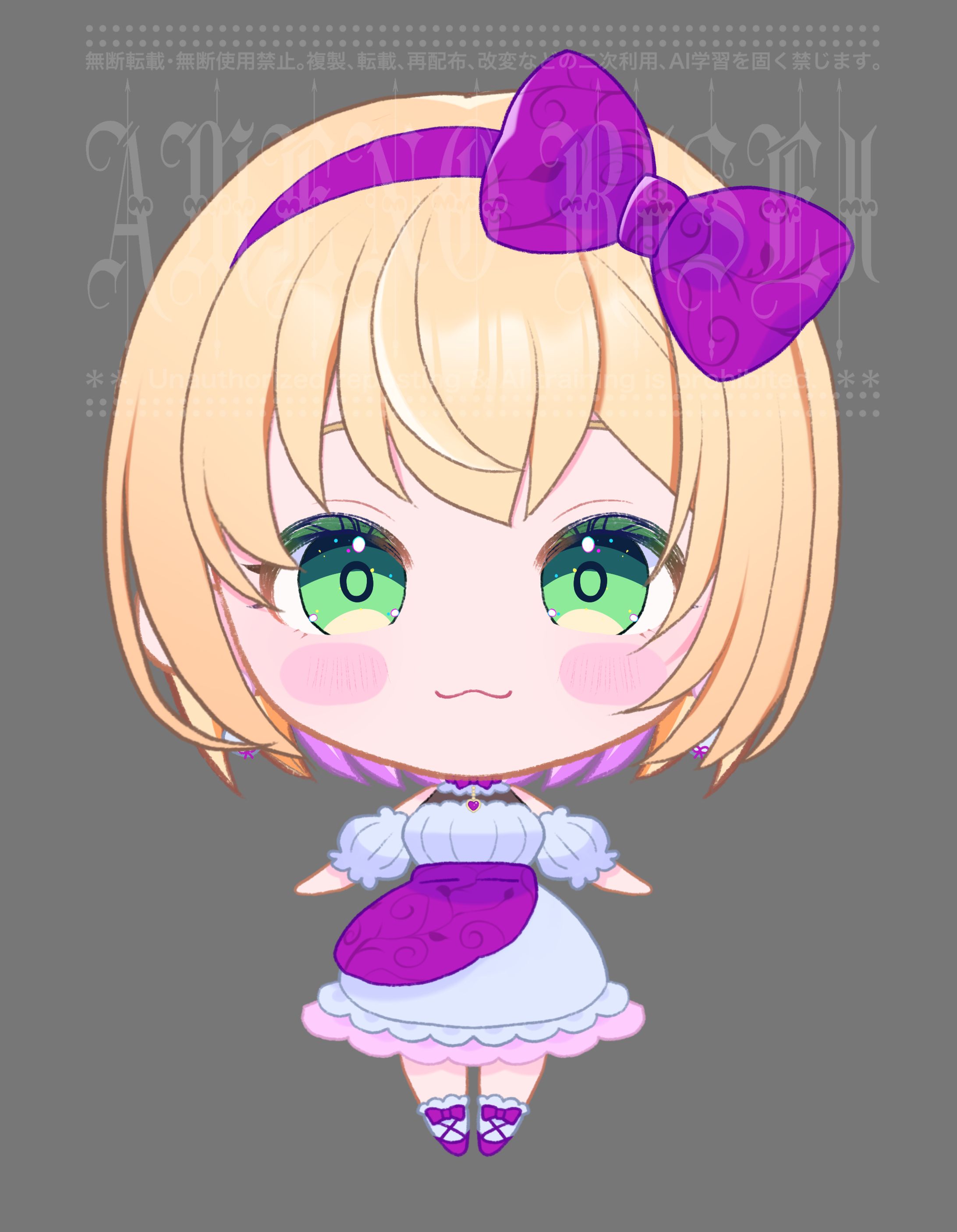 上坂ころろ様 Live2D用パーツ分けイラスト 2023-1