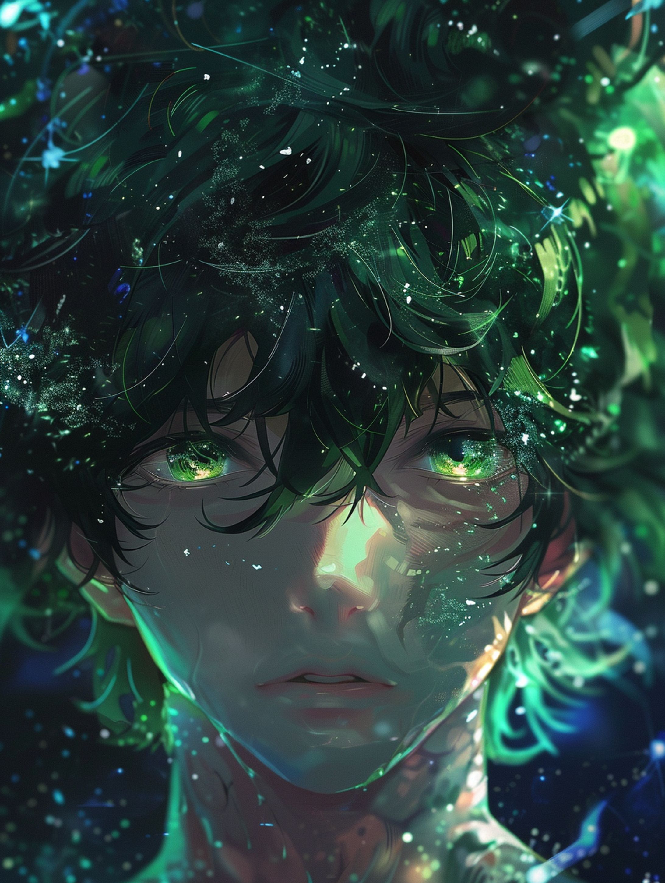 【イラスト】リアルタッチの美青年-1