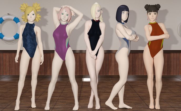 プールでの集い（Naruto）