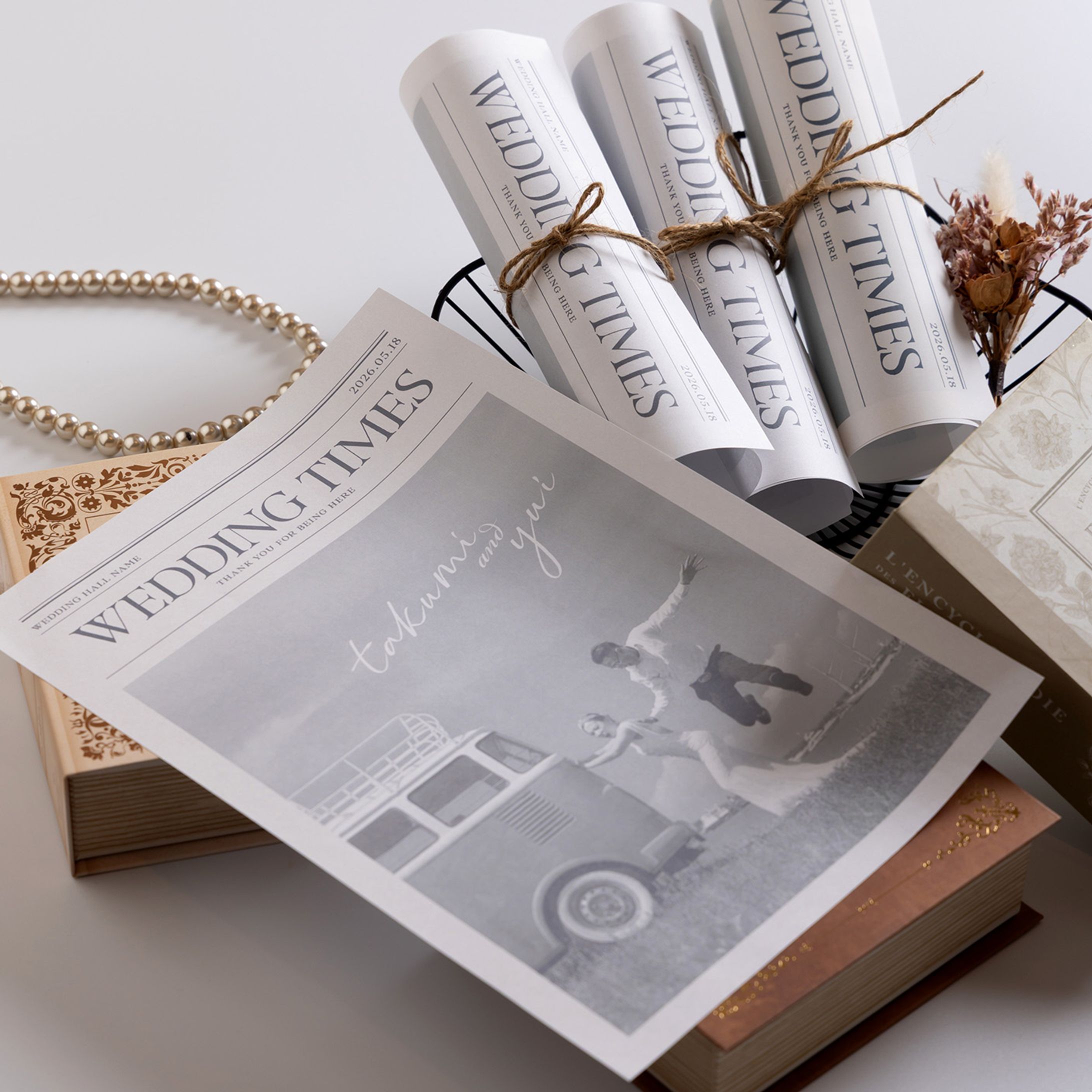 ブライダルプロフィールブック_新聞風-1