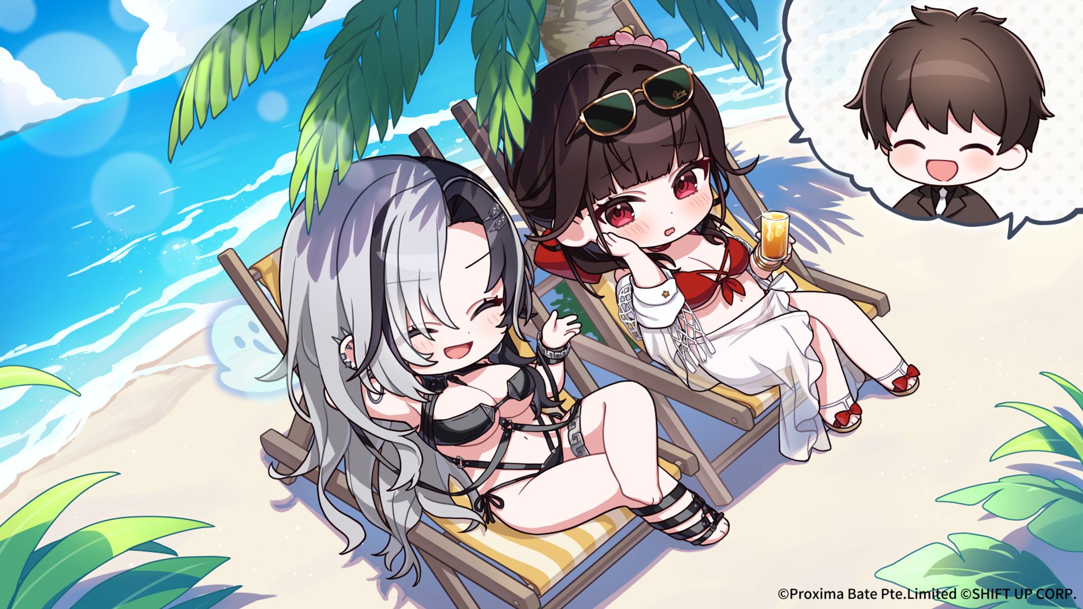 NIKKE　デイリーニュース様　海の日イラスト-1