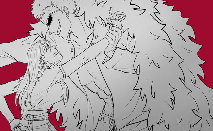 Artwork - Knee up, 2 characters, sketch 24/4/2025