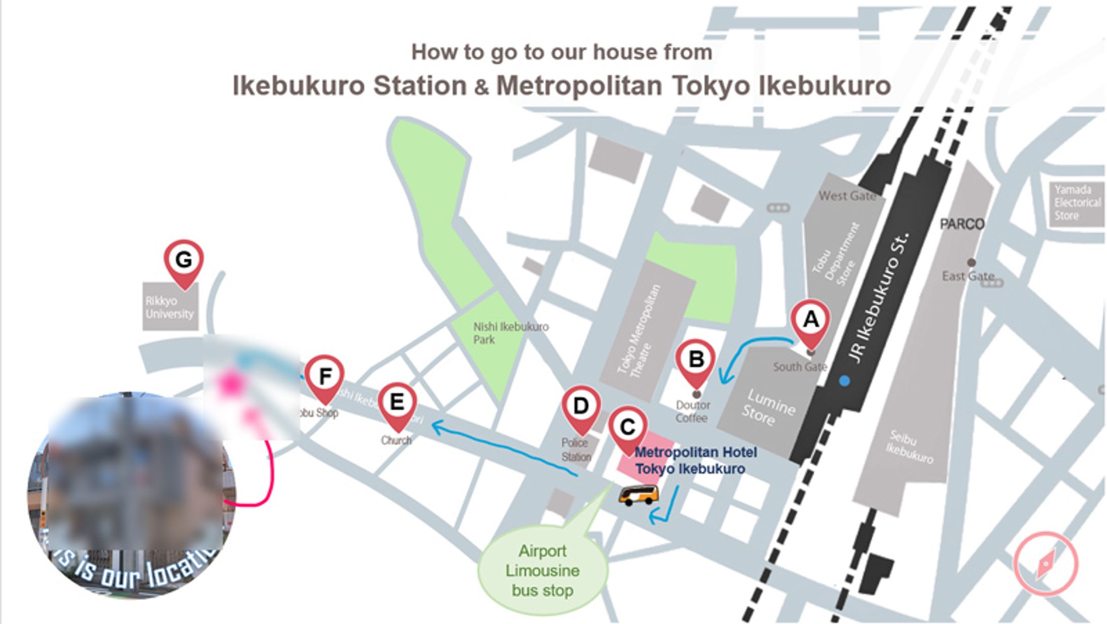 民泊宿泊者向け地図製作（英語）-1