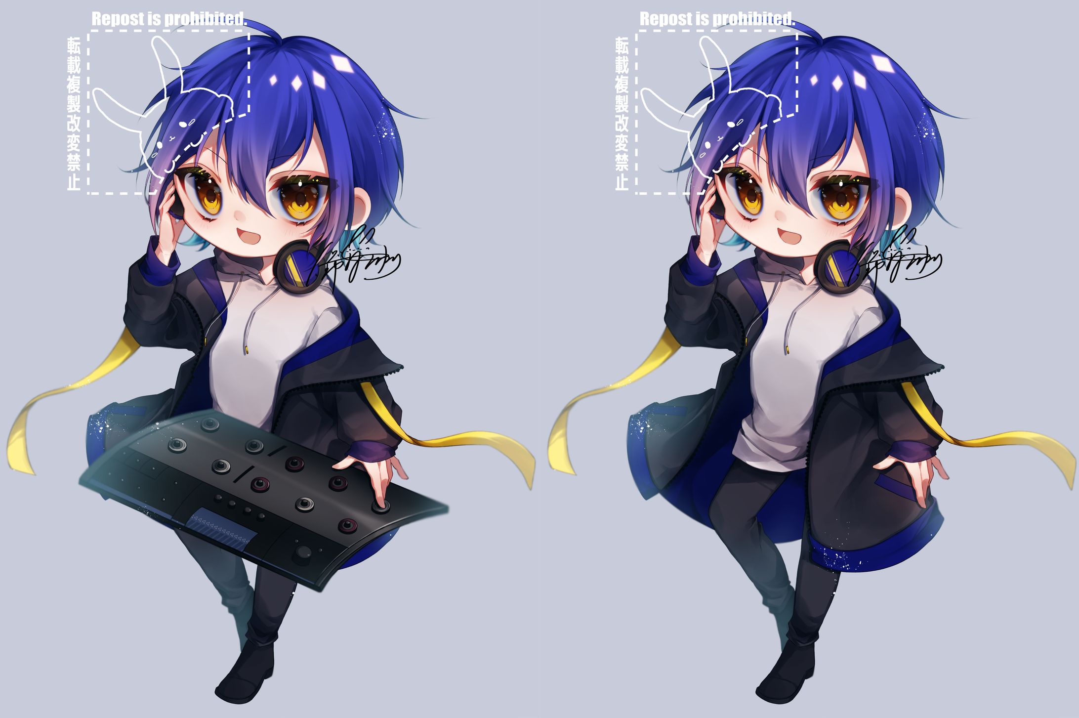 『お仕事』フラスタ用SDイラスト-1