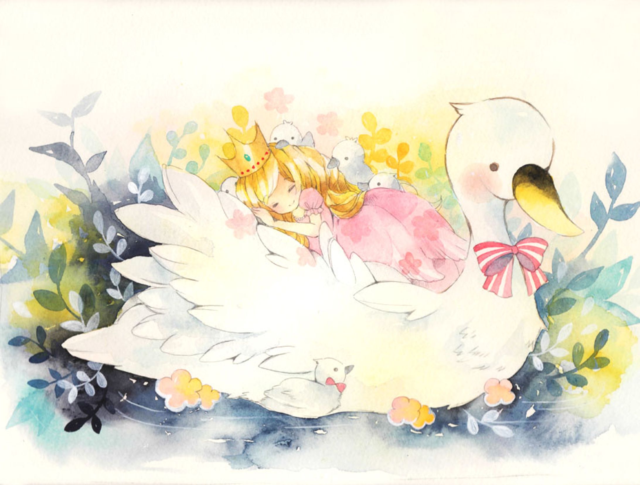 水彩イラスト（人物）-1