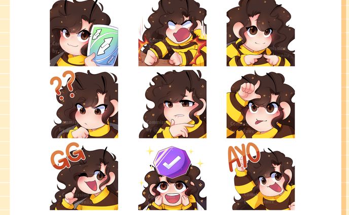 elle、emotes