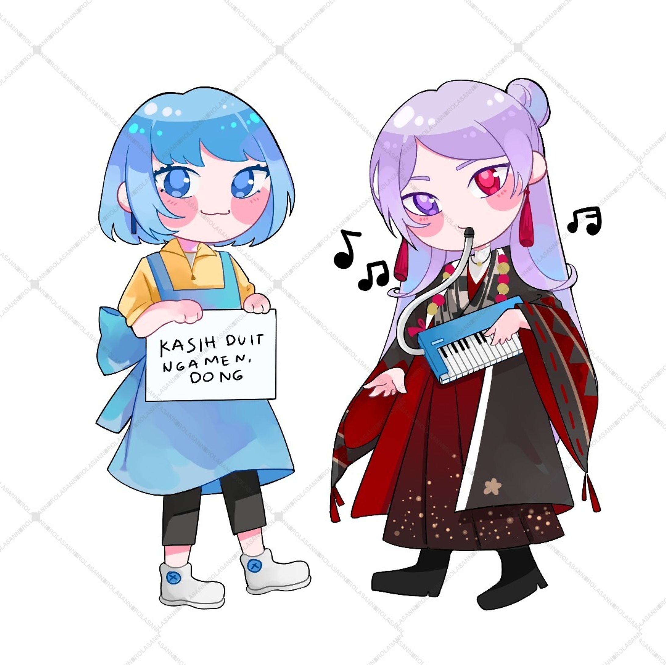 (2023 personal projec) for @/nonary.project + Genzuki from Nijisanji-1