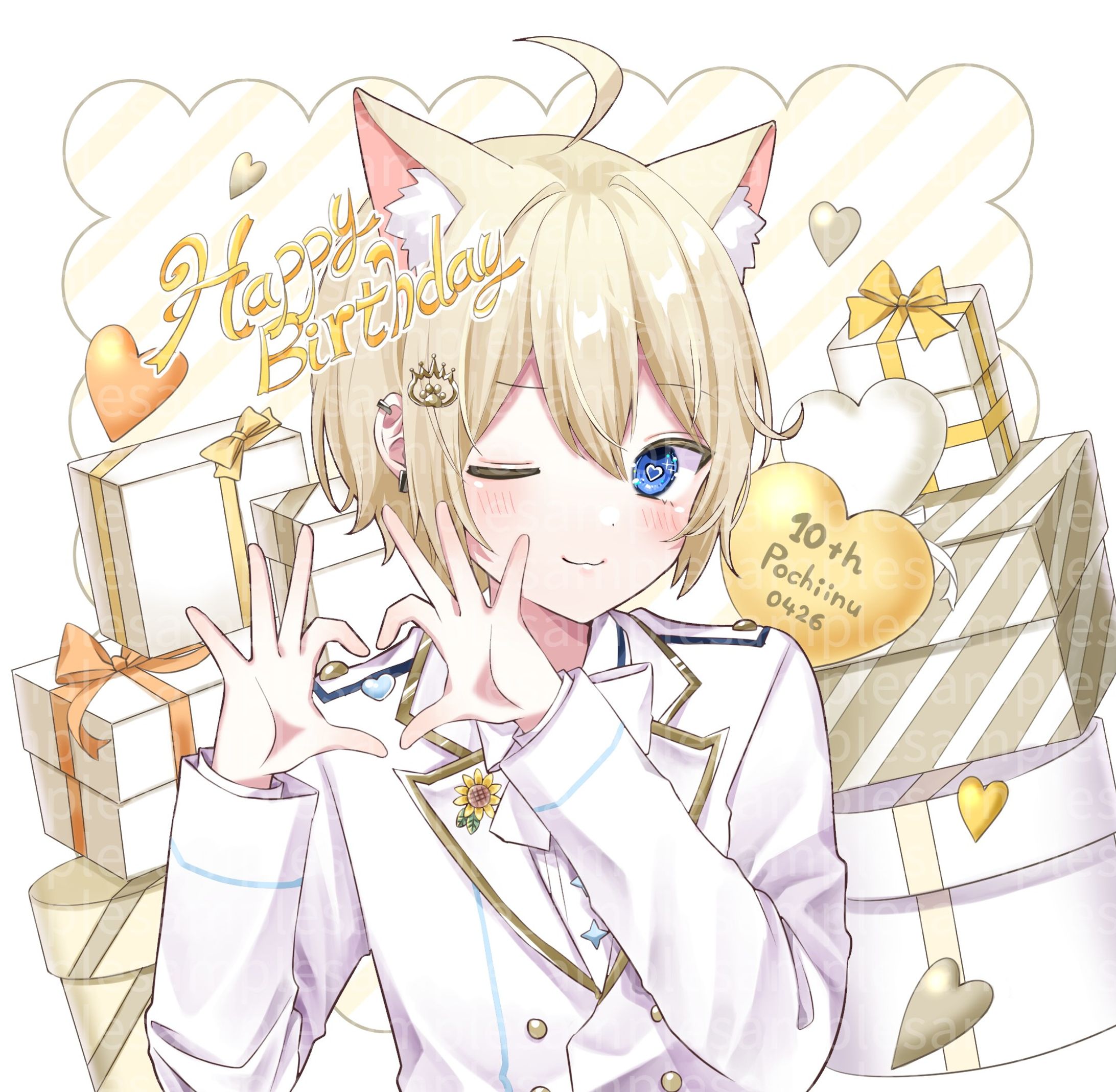 【works】バストアップアイコン用イラスト-1