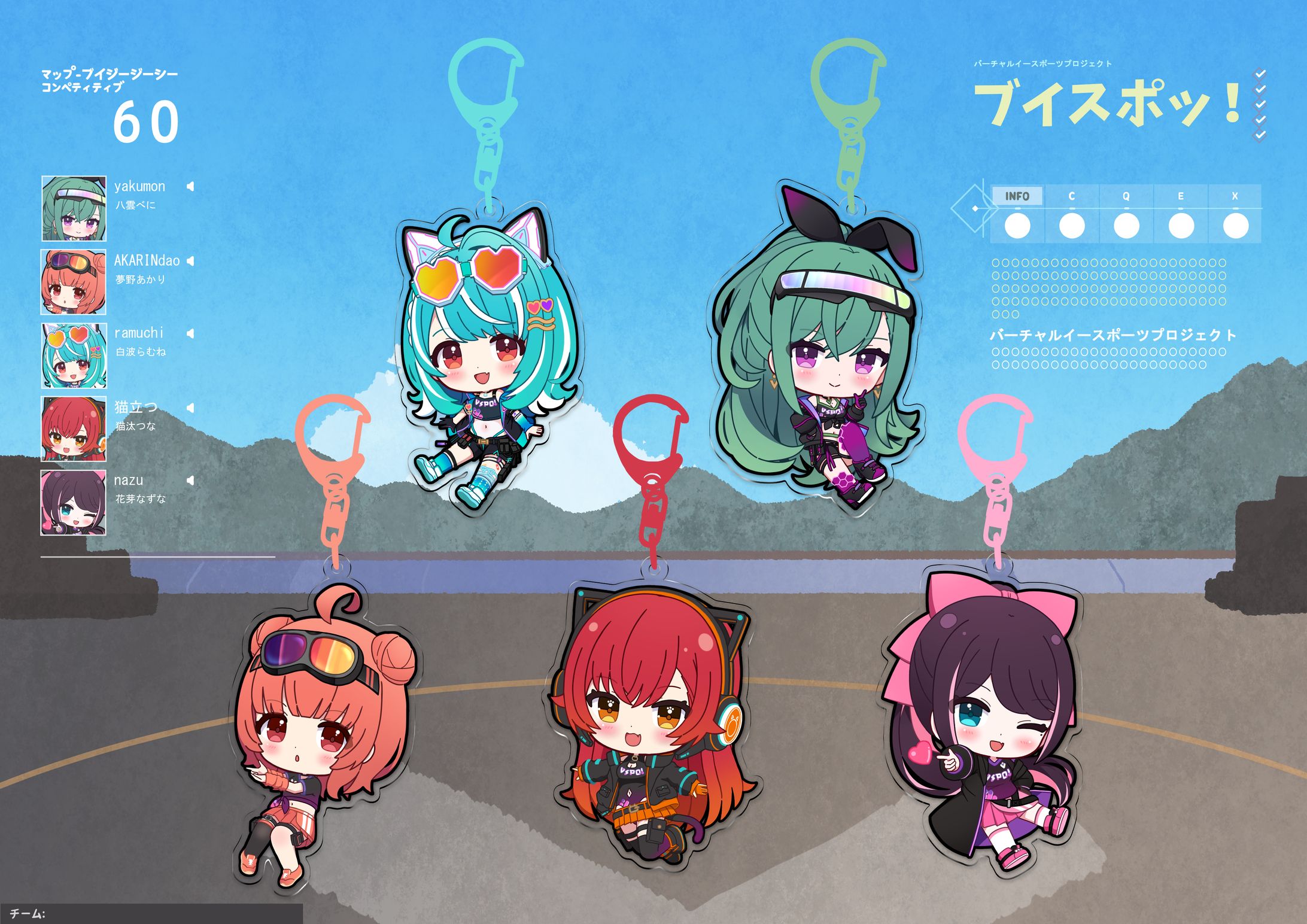 【二次創作】ぶいすぽっ！　SDイラスト-1