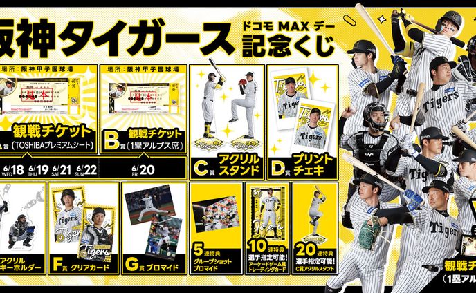 阪神タイガース オンラインくじ 景品デザイン