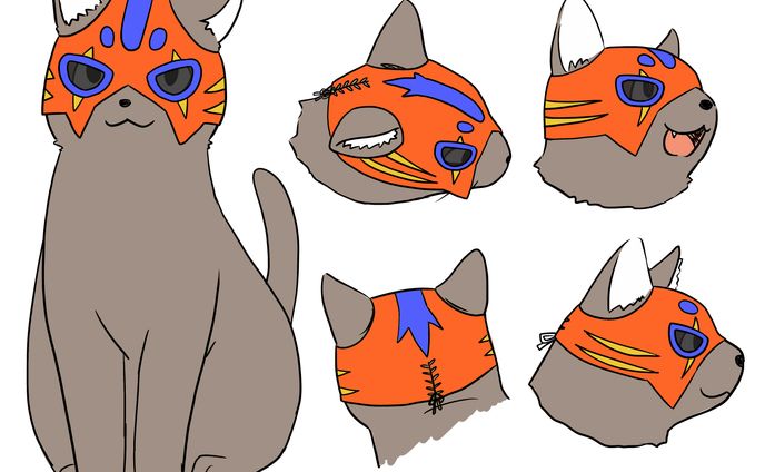 キャラクターデザイン、スライド作成