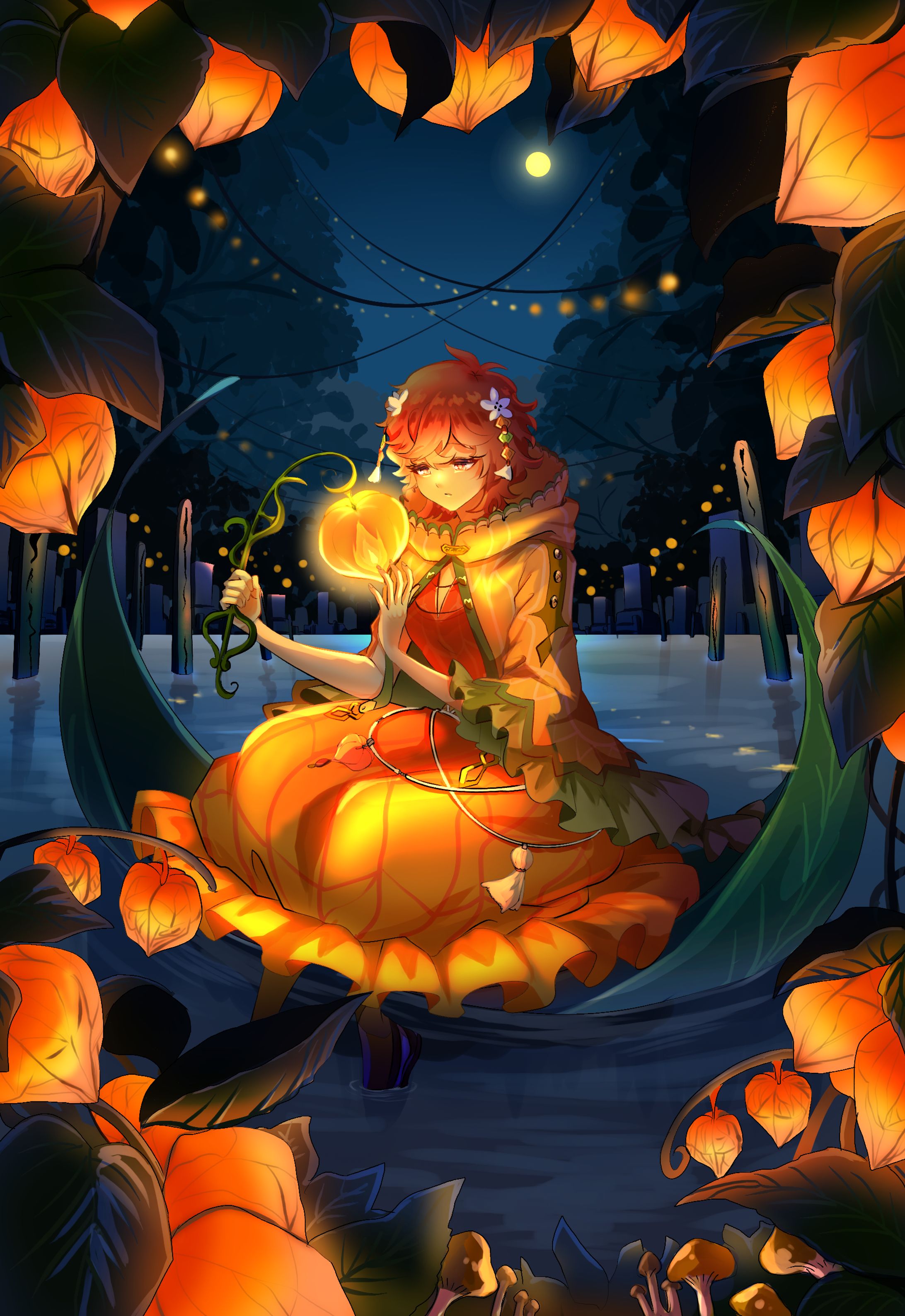 ほおずきの女の子-1