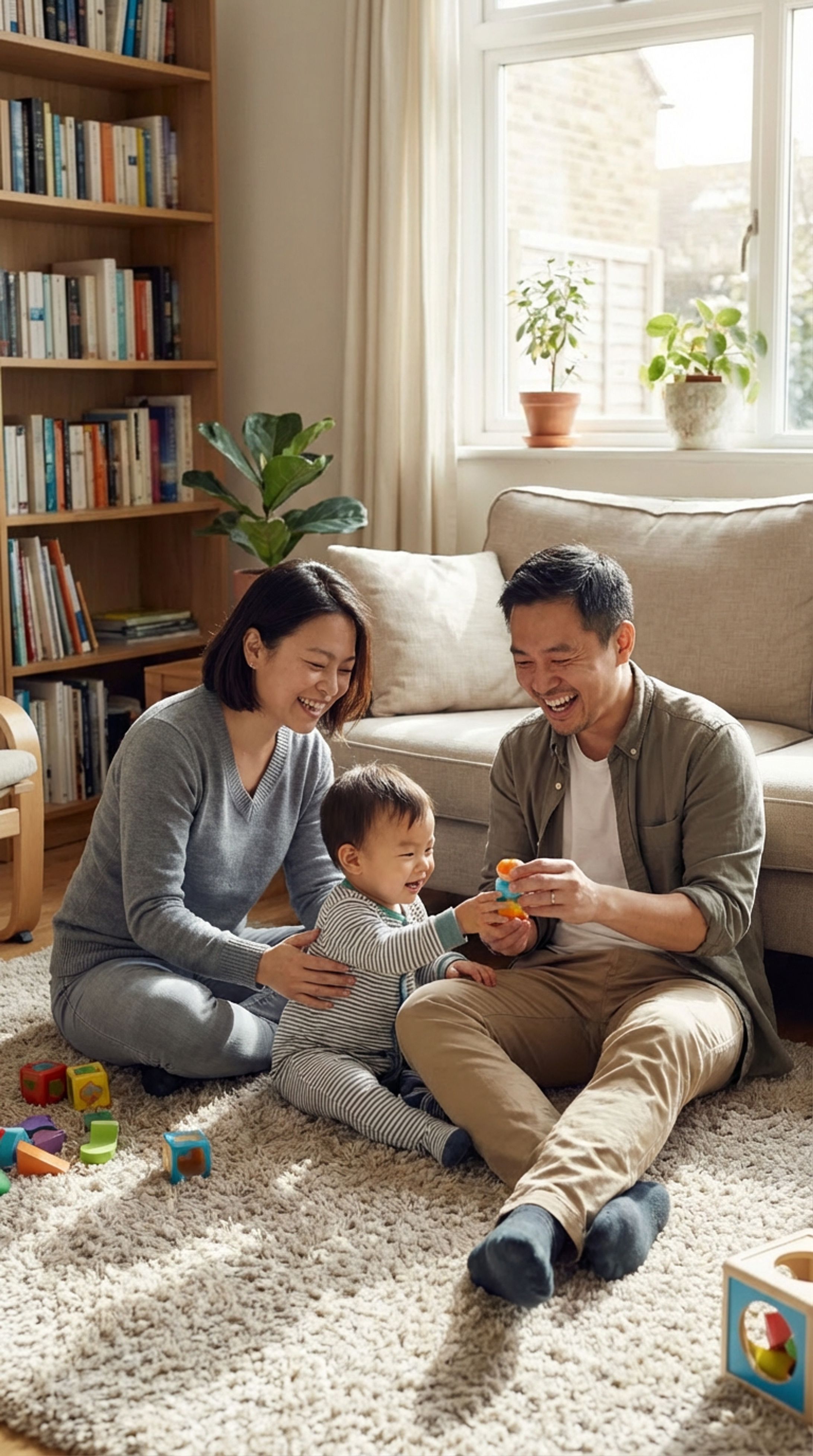 3人家族のワンシーン-1