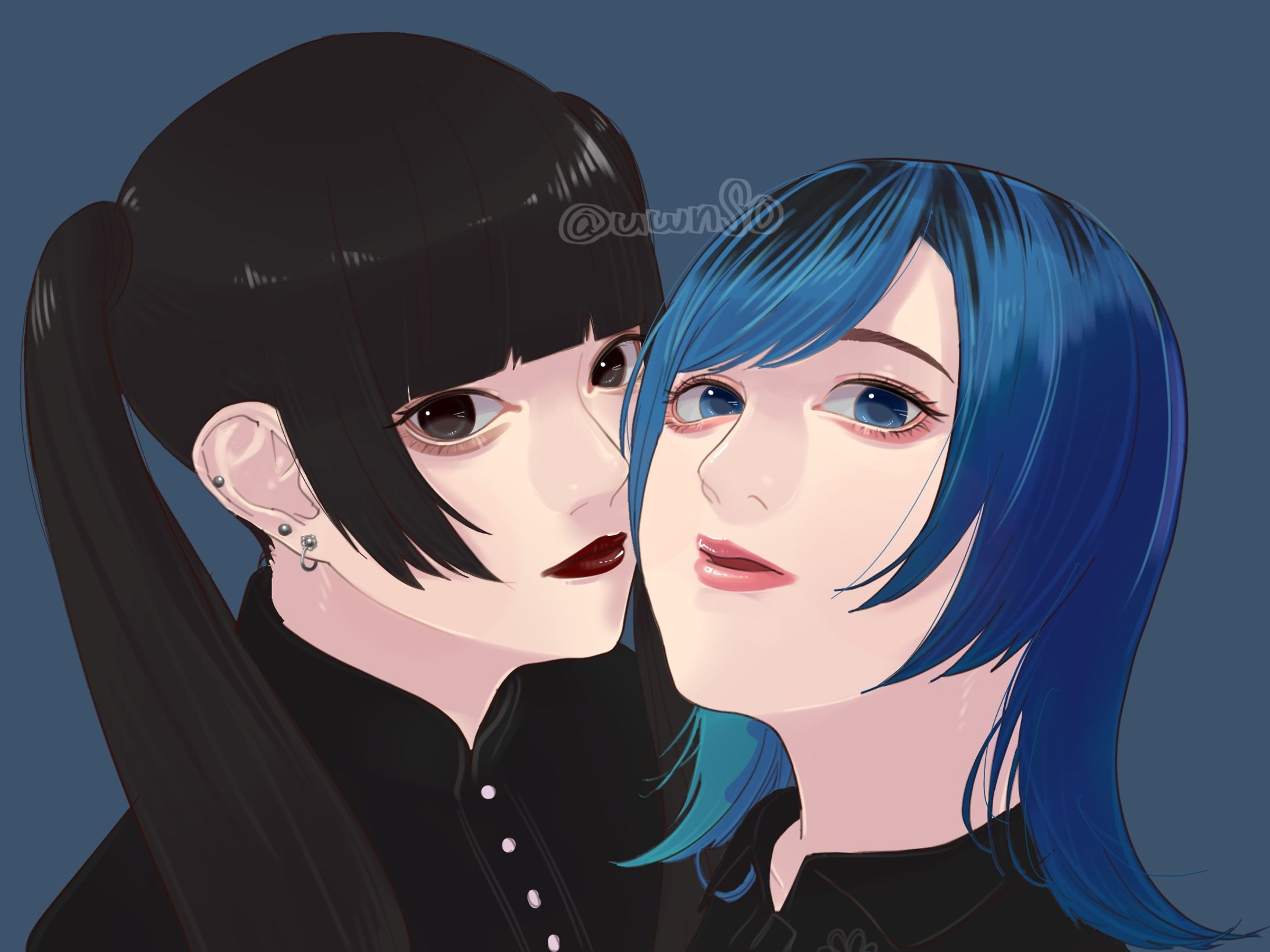 趣味で白雪姫乃さんと蒼井叶さんを描かせていただきました-1