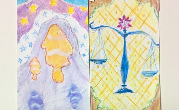魚座♓︎ 天秤座♎︎ 
#artwork #artist #artsy #artistic #paint #painting #watercolorpainting #colors #color #pencil  #色鉛筆　
#Illustration #illust #watercolor #一个例证  #图片 #イラスト #水彩 #水彩画 #일러스트 #오에카키 #데생