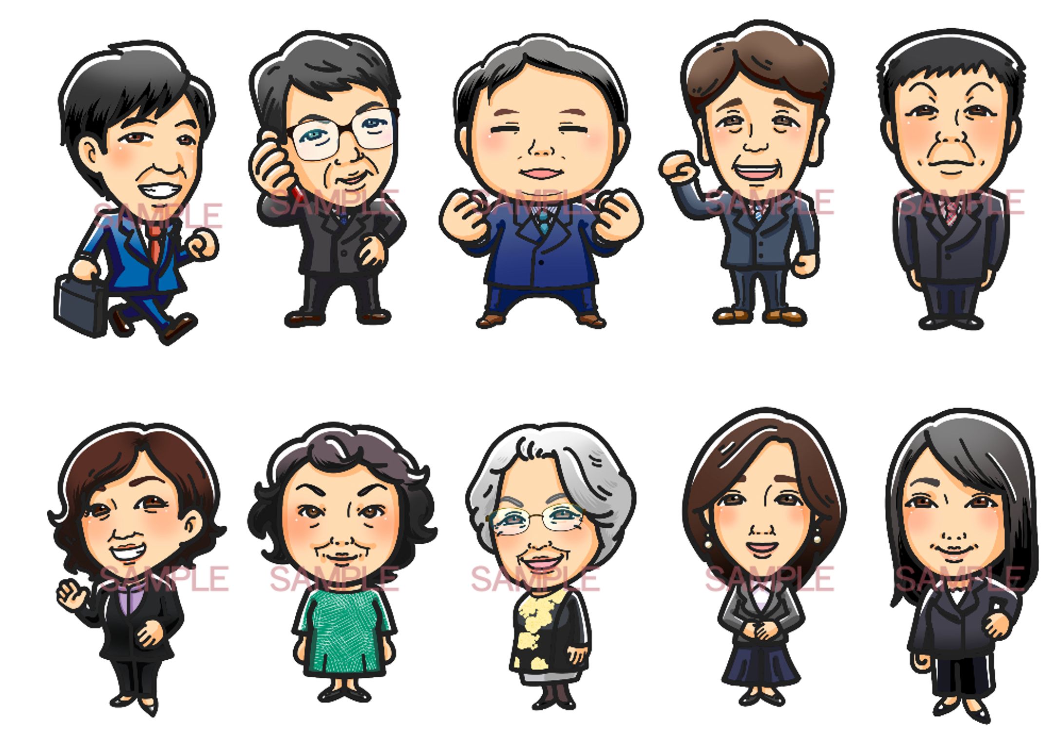 2021.11 Dライフサポート様　社員イラスト作成-1