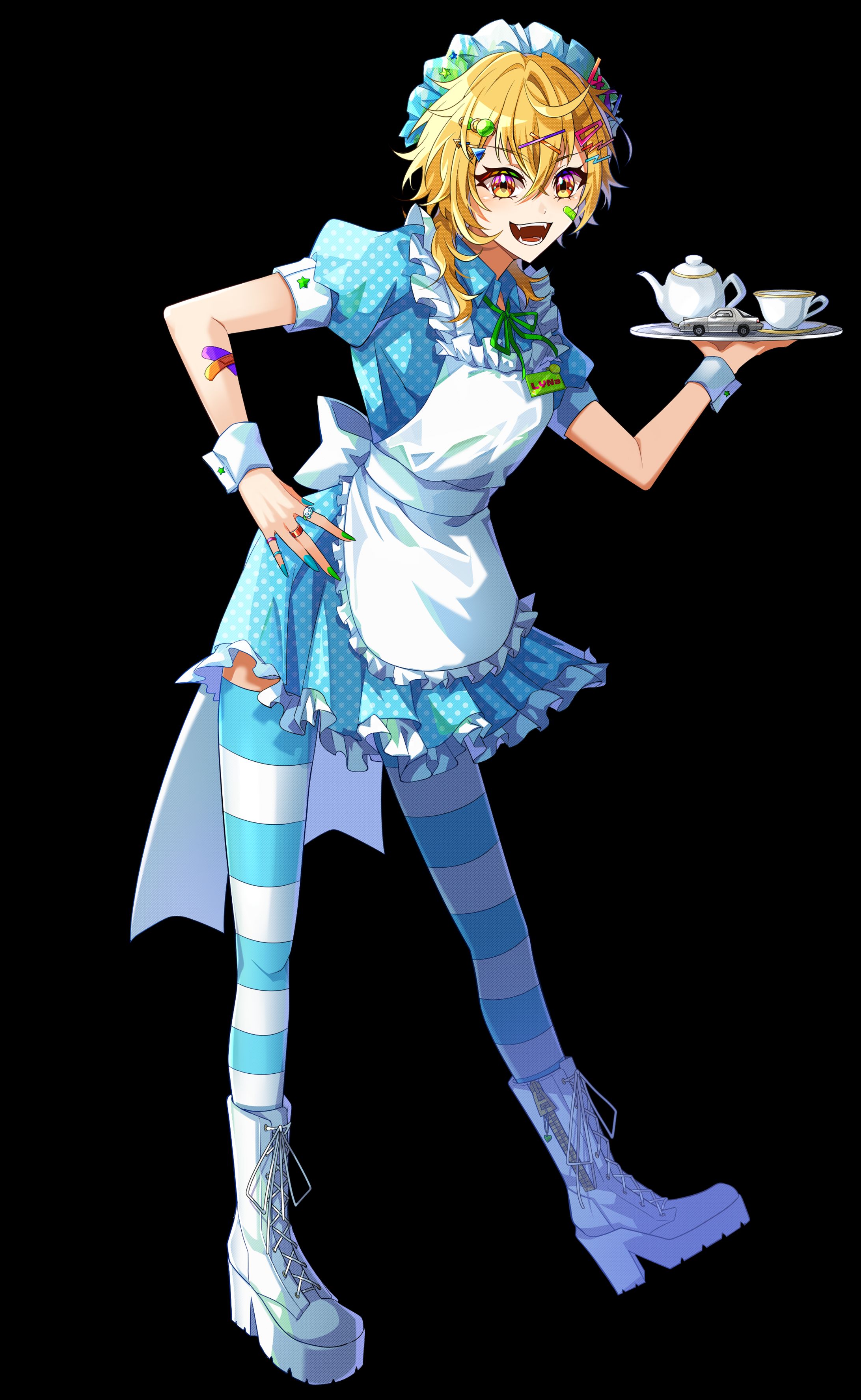 立ち絵　LYNa　メイド服-1