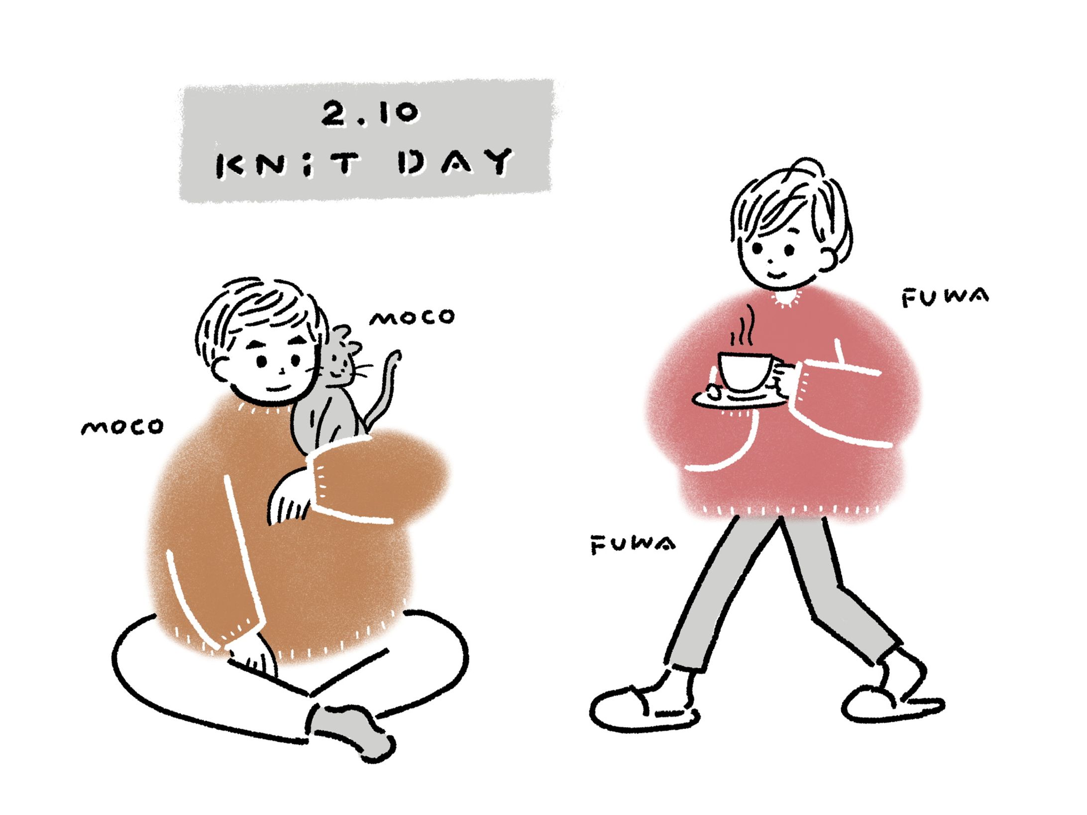 knit day｜カットイラスト-1