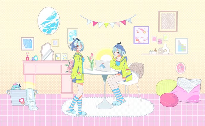 鯨野アイカ様 オリジナル楽曲イラスト