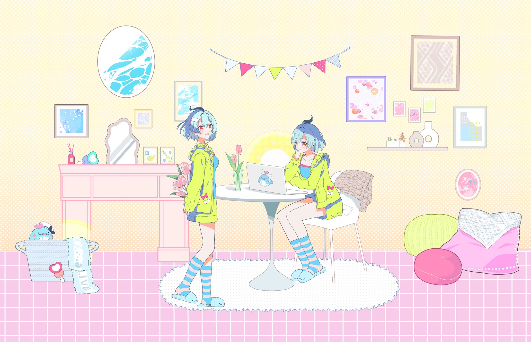 鯨野アイカ様 オリジナル楽曲イラスト-1