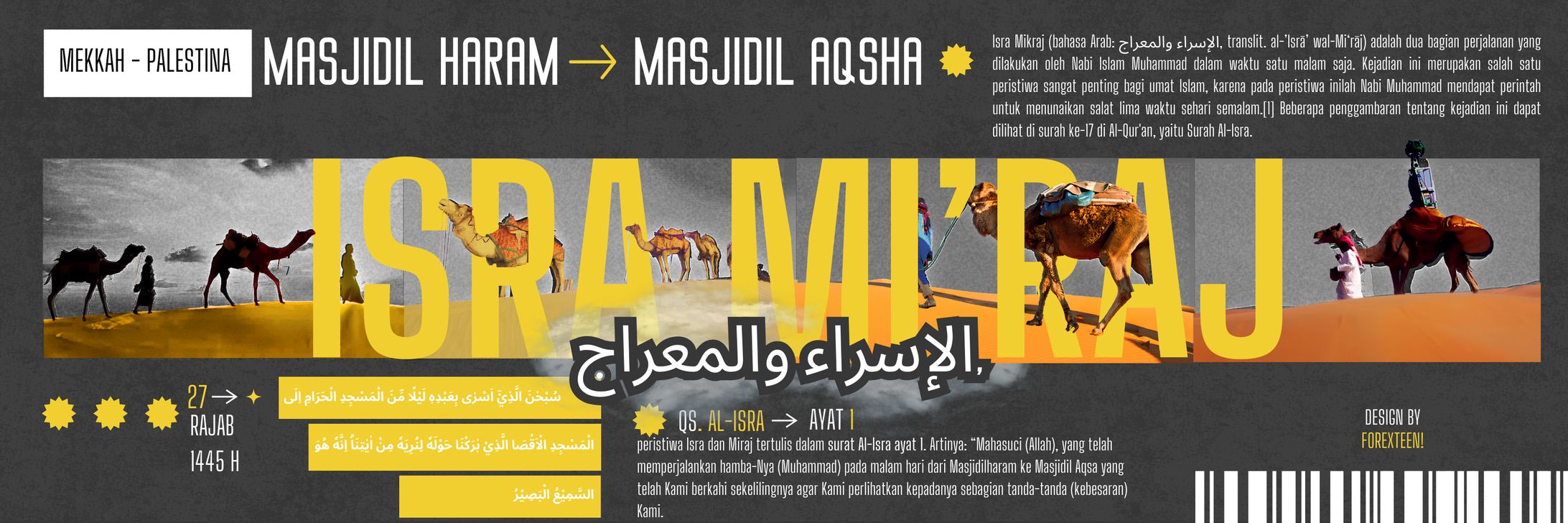 [Poster] Islamic Israj Mi'raj-1
