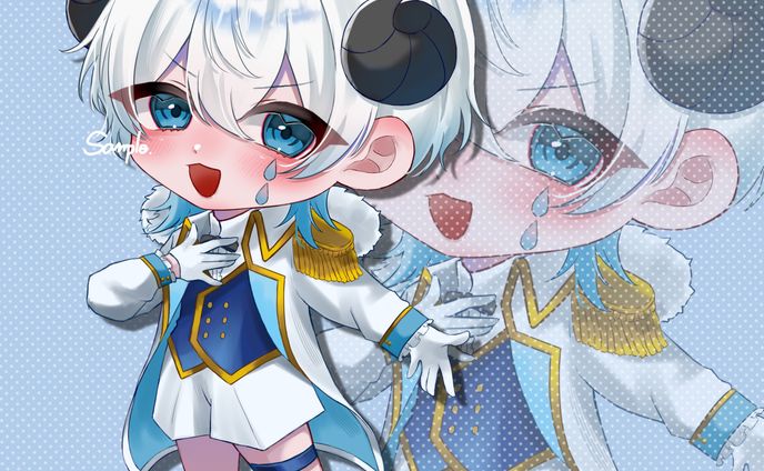 雫様　ステッカーイラスト