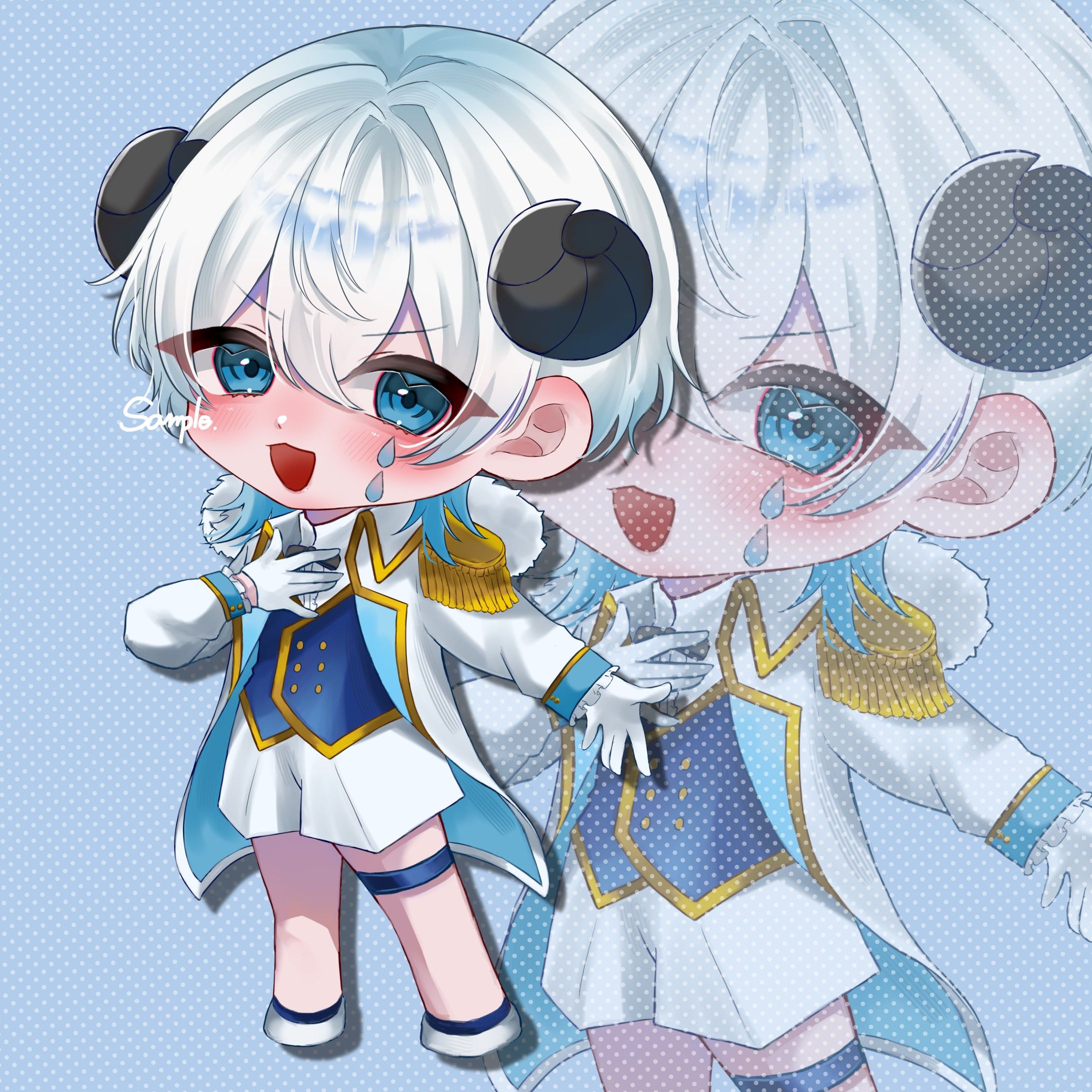 雫様　ステッカーイラスト-1