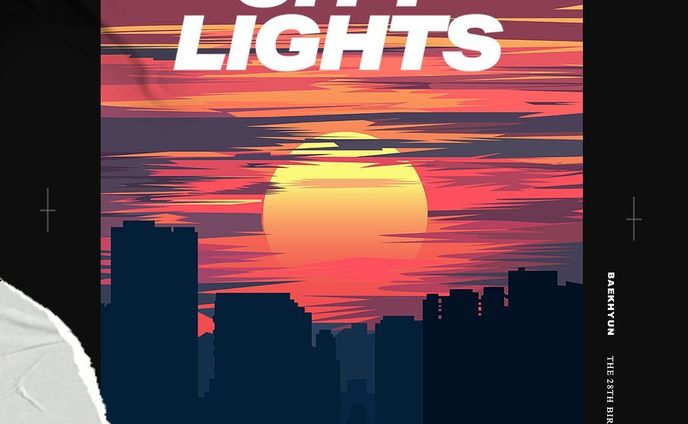 city lights illustration