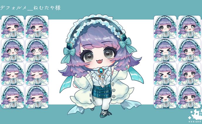 【依頼】デフォルメ（線画あり）＿ねむたや様