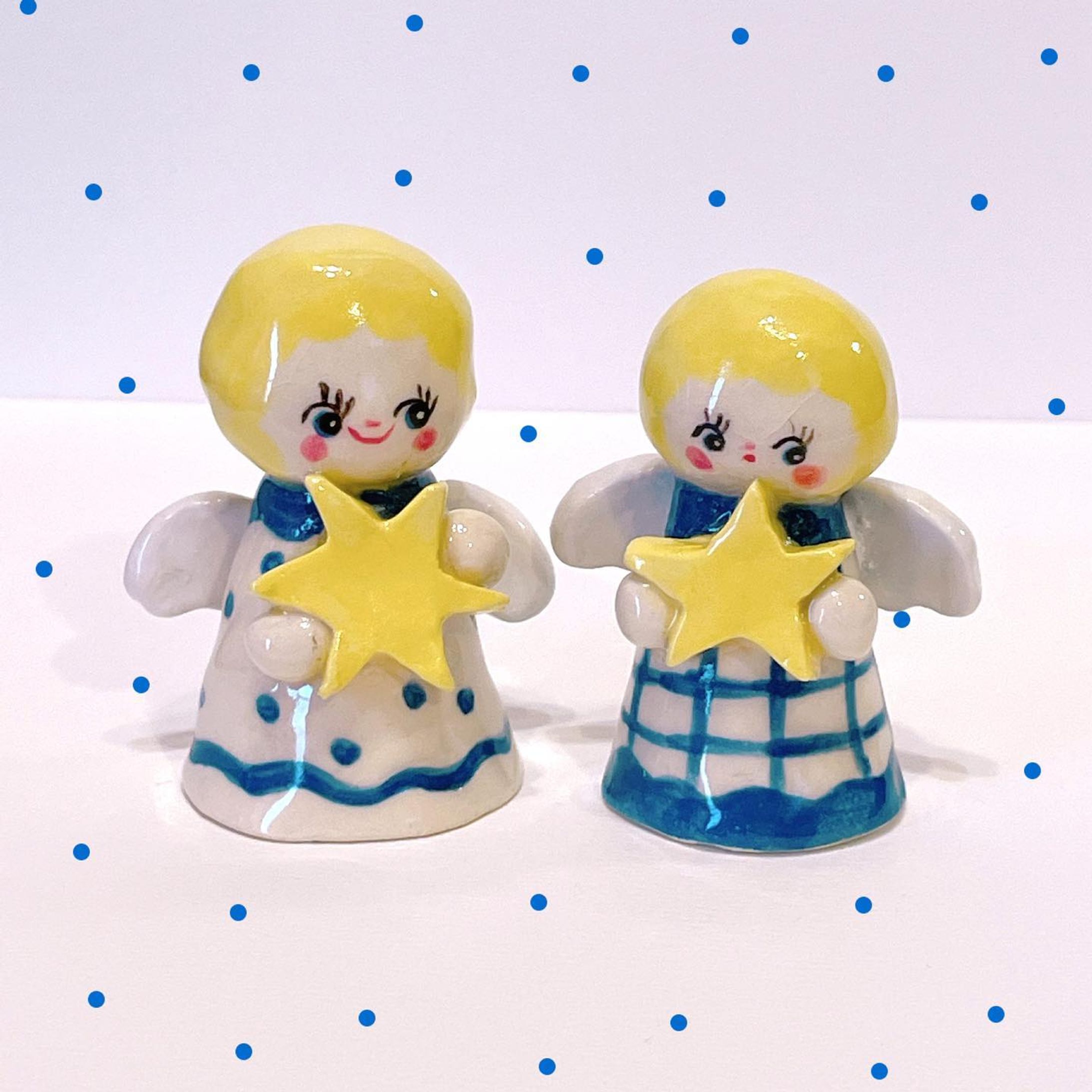 陶芸作品／天使ちゃんのベル（2022）-1