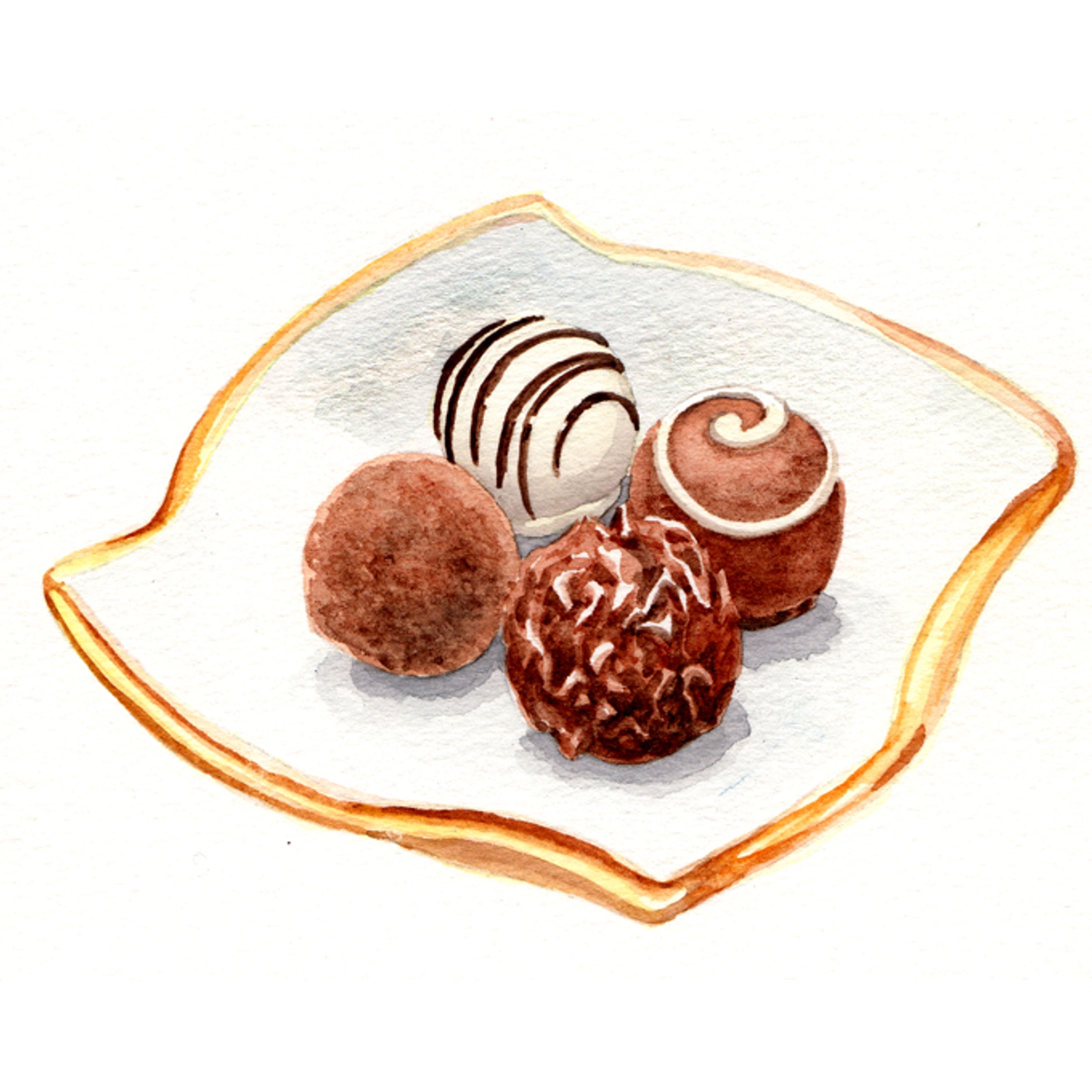 水彩イラスト　チョコレート-1