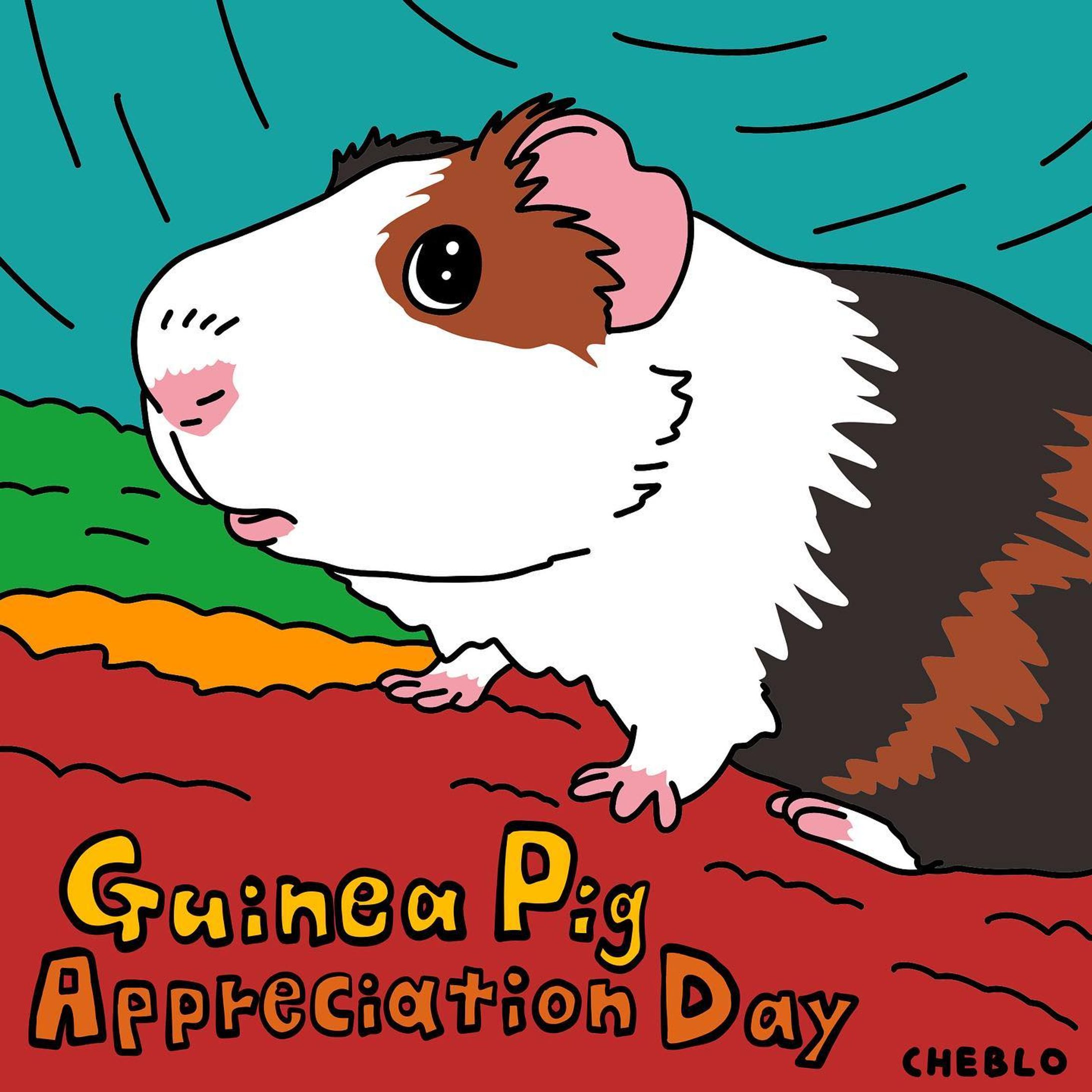 🐹モルズに感謝🐹

今日7月16日は

「Guinea Pig Appreciation Day（#モルモット感謝の日）」🎉

#guineapigappreciationday  #guineapig #animal #illustration #illustrator #pic #love #モルモット #絵 #イラストレーター #イラスト #小動物 #動物 #colorful #カラフル #pop #art-1