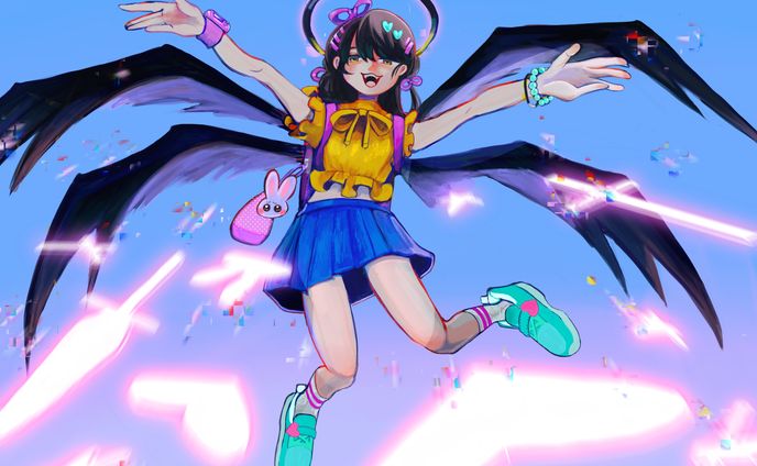 GENSEKI主催「ポーズを描こう！ポージングイラストコンテスト」応募作品：「み～んな、可愛くなっちゃえ～♡」