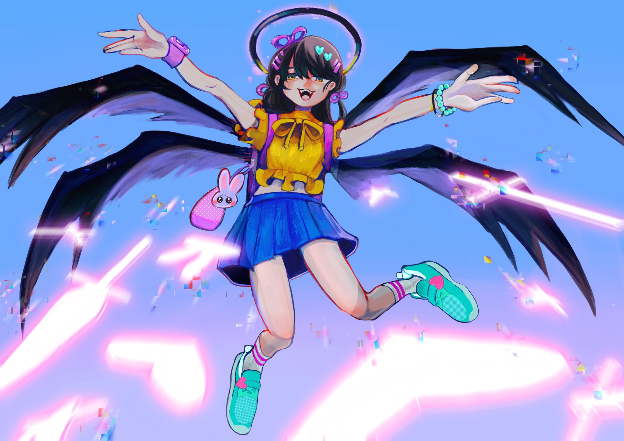 GENSEKI主催「ポーズを描こう！ポージングイラストコンテスト」応募作品：「み～んな、可愛くなっちゃえ～♡」-1