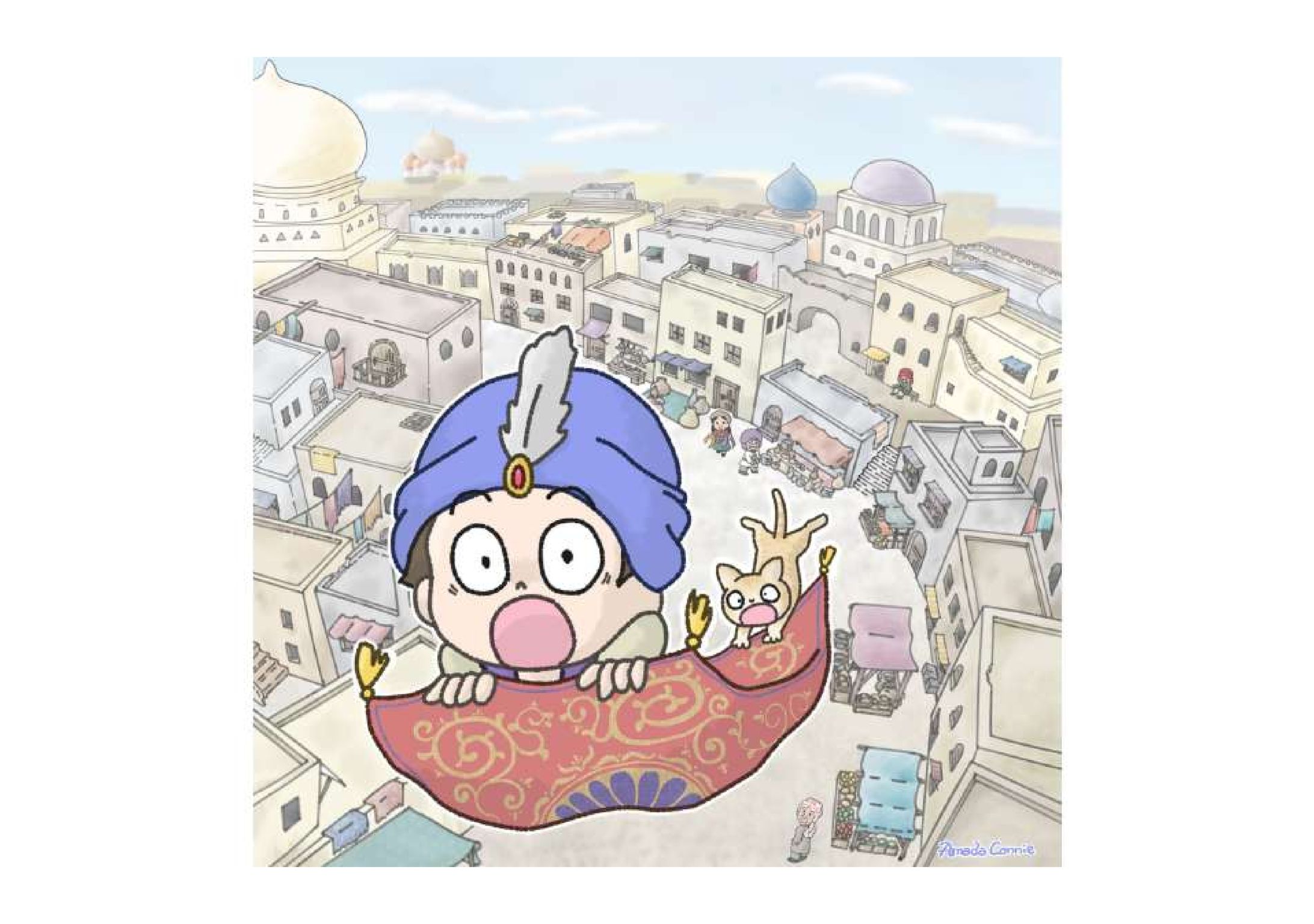 イラスト『魔法の絨毯』-1