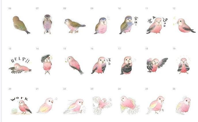 アキクサインコのLINEスタンプ2弾が販売開始しました！
https://line.me/S/sticker/12038527

#いんこすたぐらむ
#アキクサインコ
#アキクサインコノーマル
#アキクサインコローズ
#アキクサインコルビノー
#イラスト
#ilustration