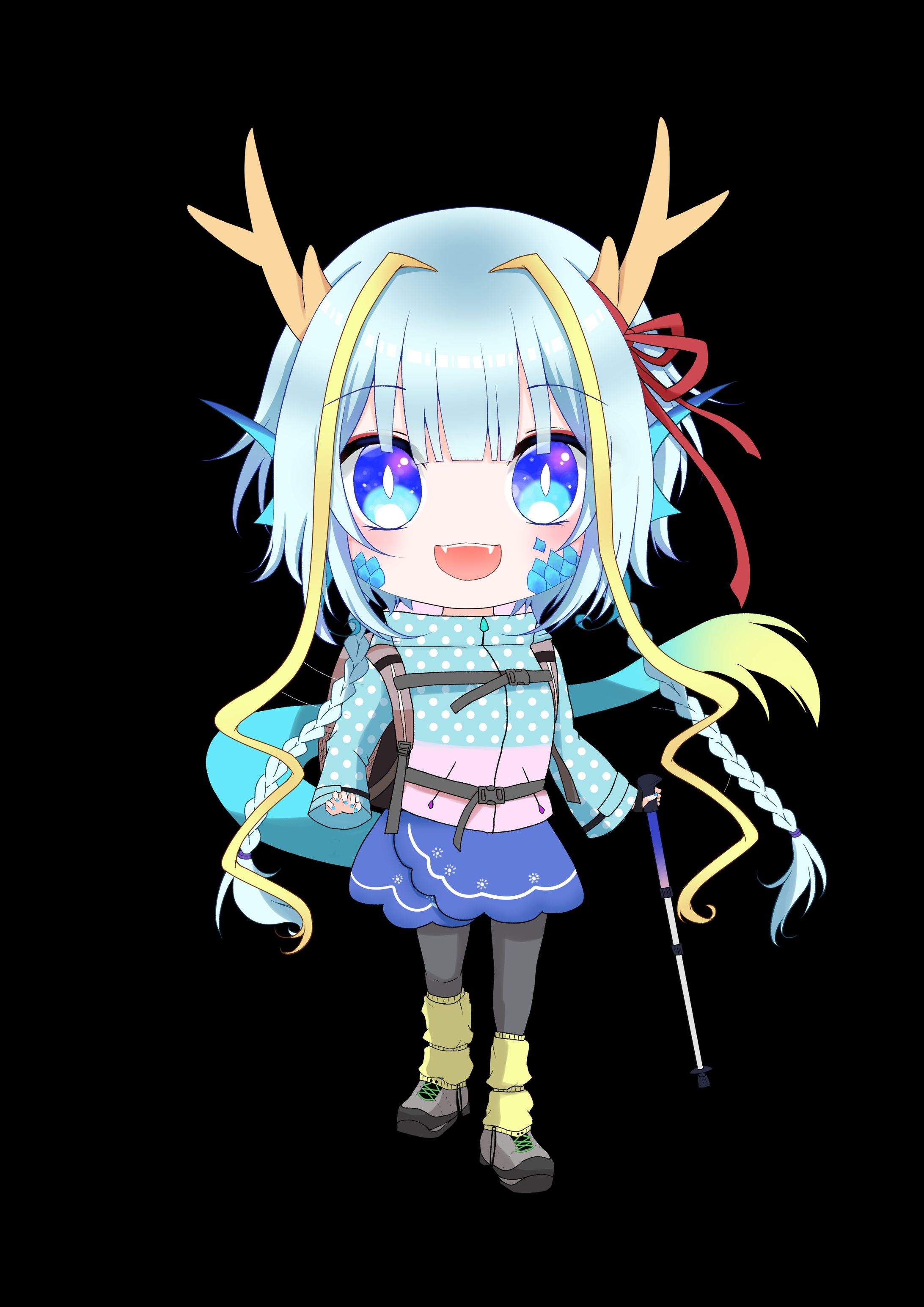 山ガールSDイラスト-1