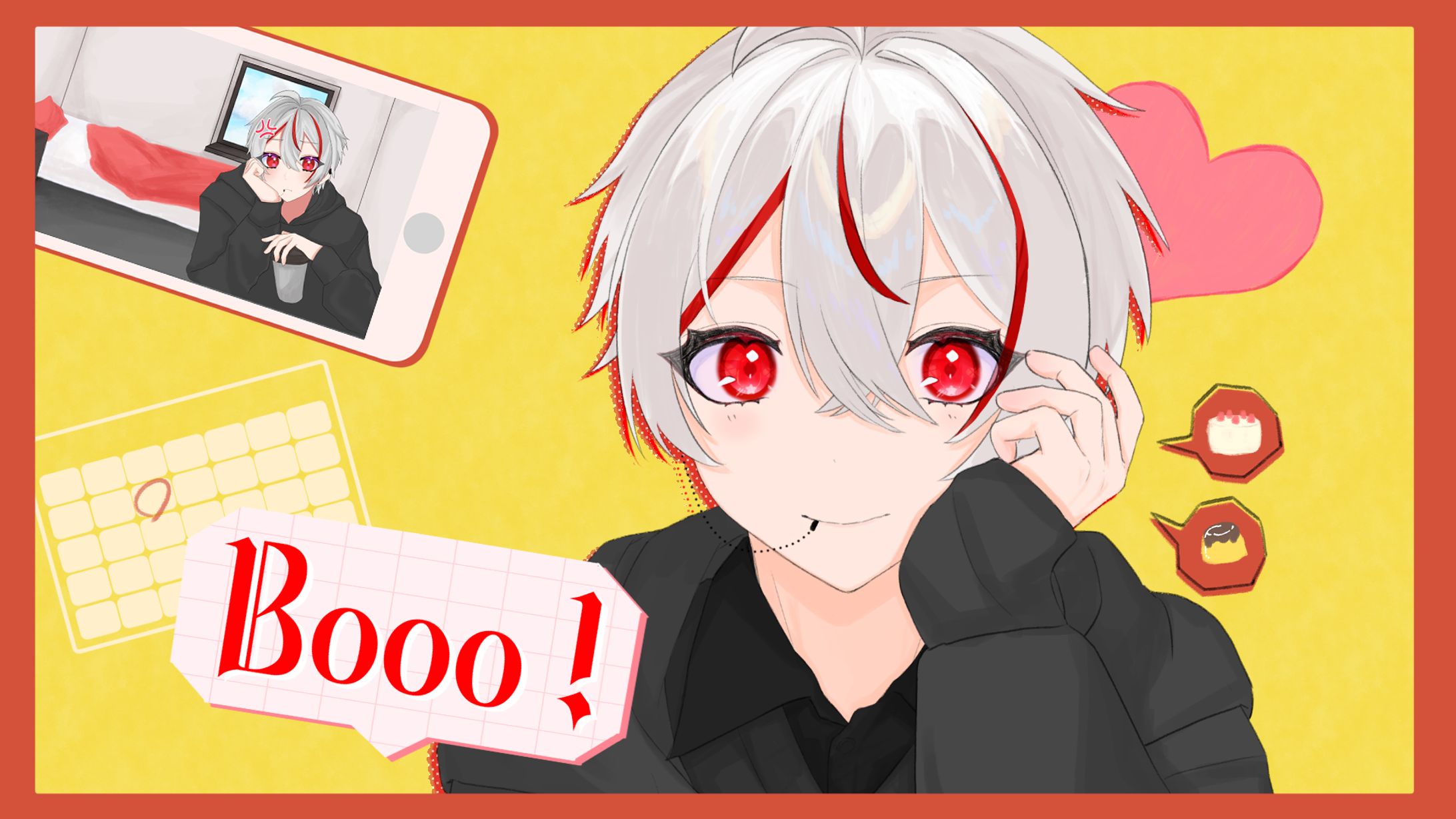【work】晄-HIKARI-様 Booo! イラスト,動画-1