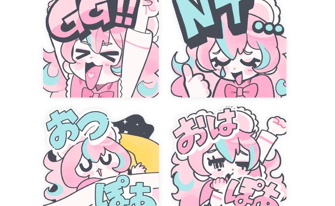 【Twitch用スタンプ】illustration