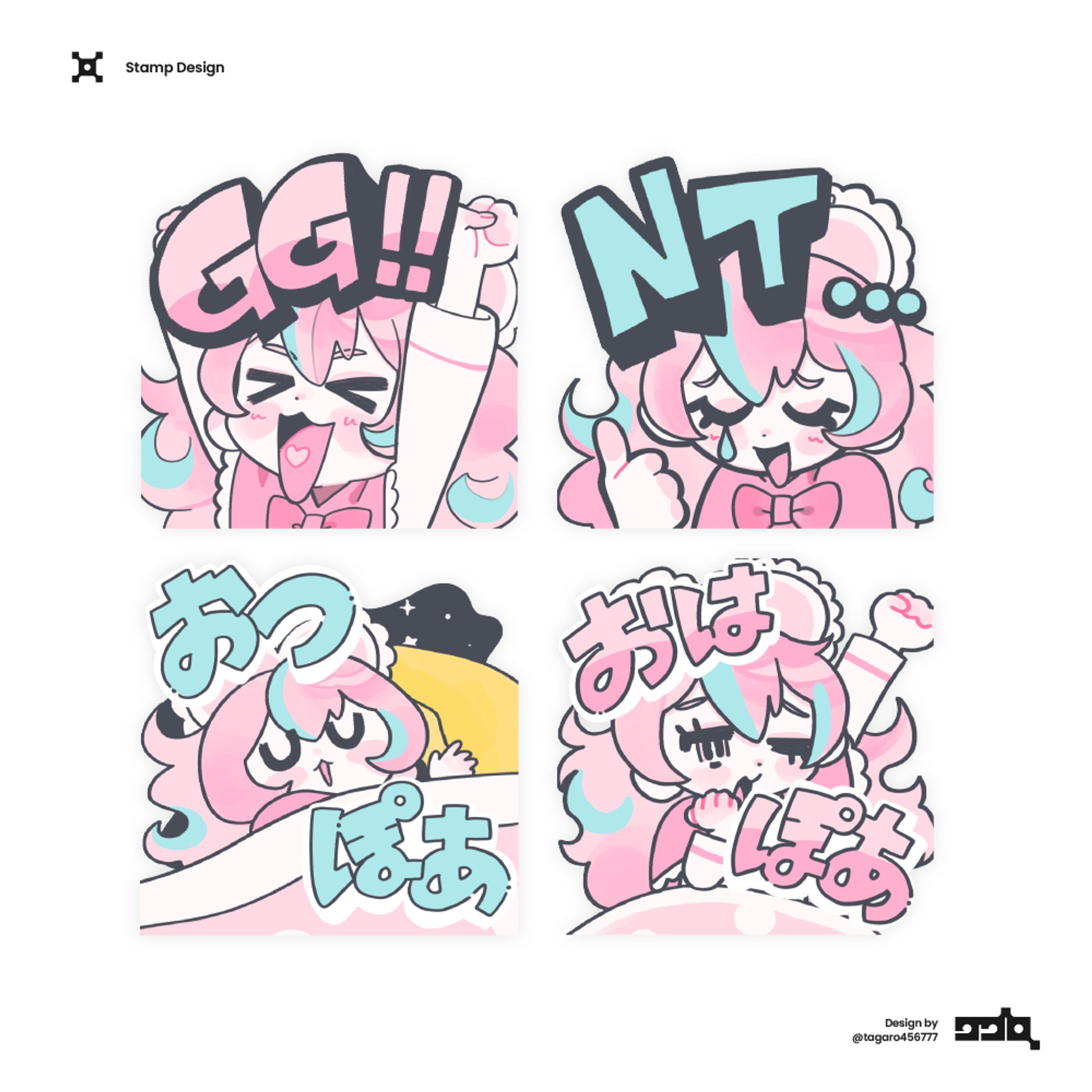 【Twitch用スタンプ】illustration-1