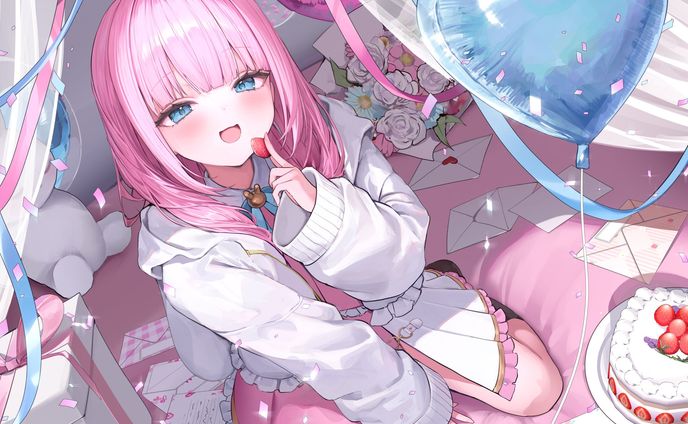 個人VTuber よあけいちか様：お誕生日記念イラスト