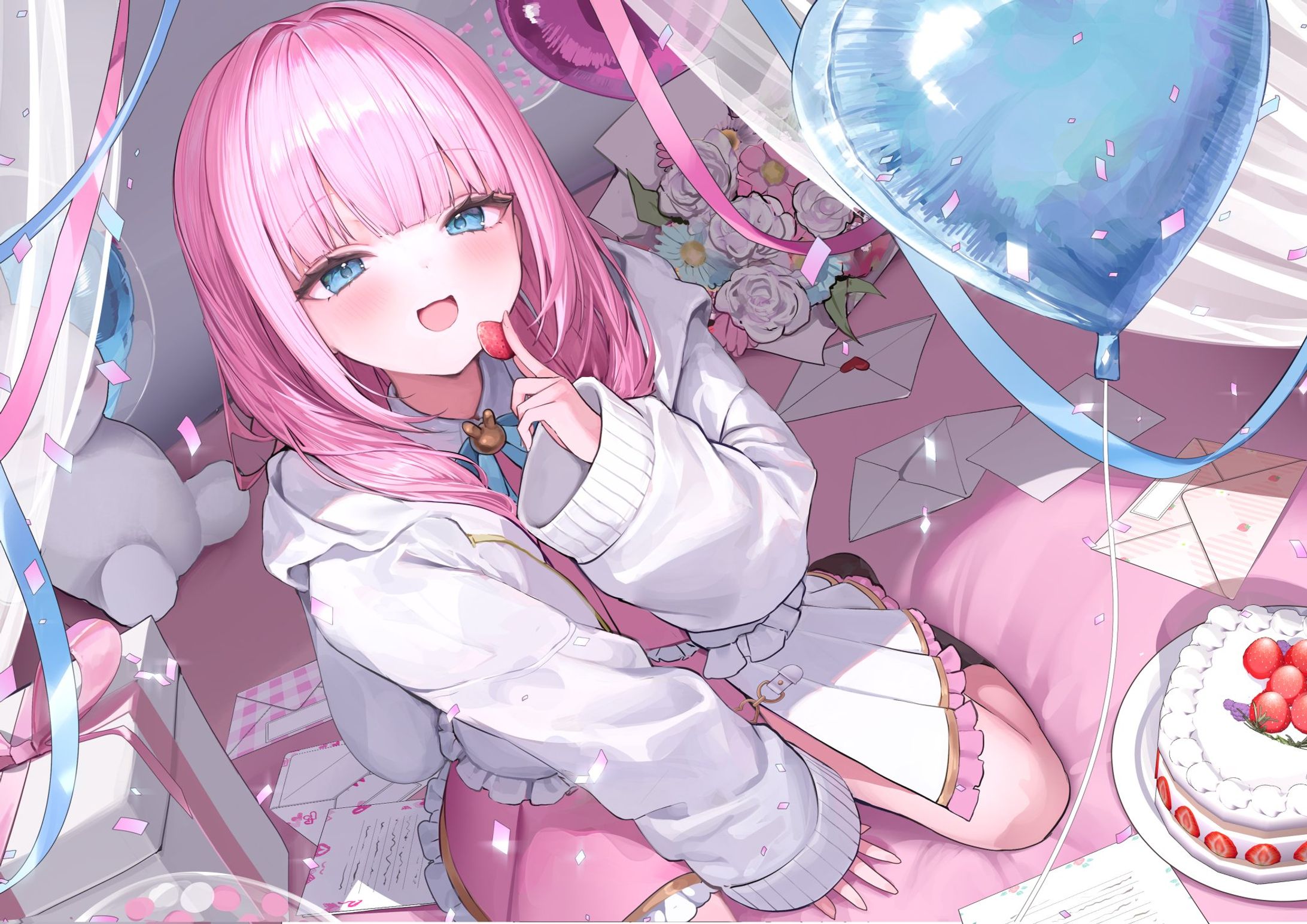 個人VTuber よあけいちか様：お誕生日記念イラスト-1